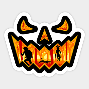 Stranger Pumpkin Sticker